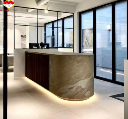 Hojas de piedra de pizarra flexibles revestimiento de pared en diseño moderno para interiores de hoteles y villas