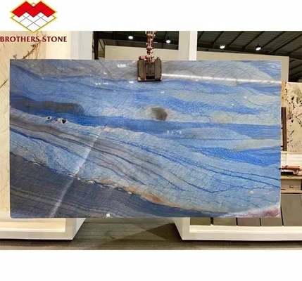Vender directamente azulejos refinados de la losa imperial azul cielo azul cuarcita gran claraboya azulejos de mármol