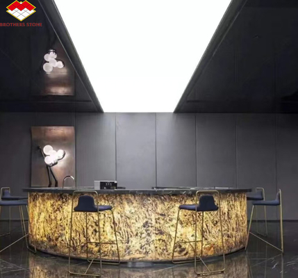 Tejas de pared de láminas de piedra natural ultrafinas para diseño de interiores de hoteles modernos