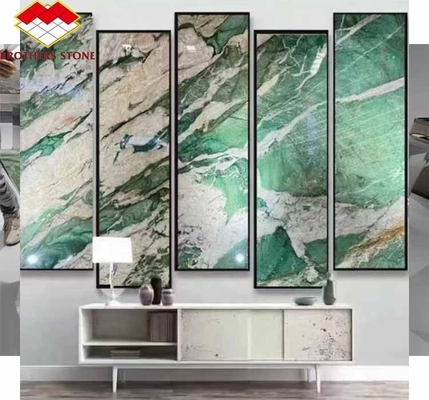 Piedra natural Brasil Mármol retroiluminado Sodalita cuarcita verde para ideas de diseño de dormitorio