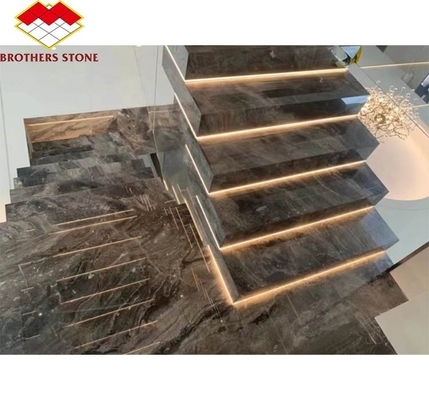Diseño gráfico de interiores escalones de piedra artificial azulejos para escaleras sinterizadas modernas