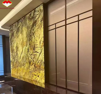 Paneles de piedra retroiluminados ultrafinos para decoración interior de estilo moderno en villas y hoteles