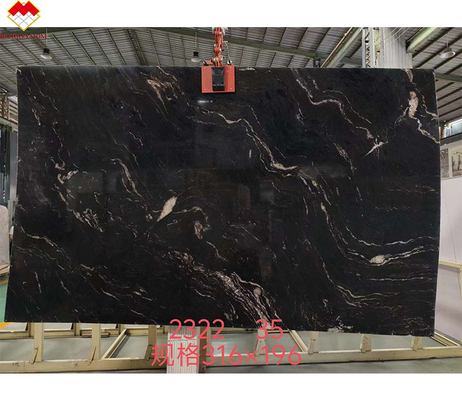Grano de granito cósmico negro Gucci pulido de Brasil para cocina y baño modernos