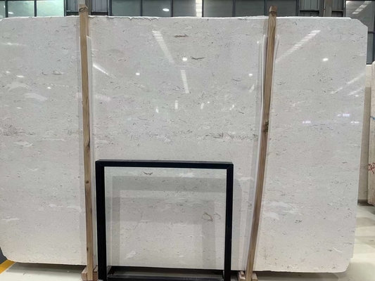 Yunfu luz de luna mármol beige Perlatino Gran losa para pared de cocina moderna y azulejos de piso