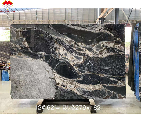 Puerta pulida Diseño de bordes de pared Mármol elefante placa de mármol blanco con un grosor de 20 mm