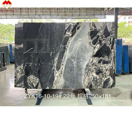 Puerta pulida Diseño de bordes de pared Mármol elefante placa de mármol blanco con un grosor de 20 mm