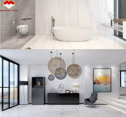 La cantera de mármol blanco de Guangxi es un bloque natural moderno para decoraciones interiores de hoteles.