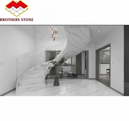 Piedra natural cortada a medida Foshan Jazz griego White Marble Slab con acabado pulido