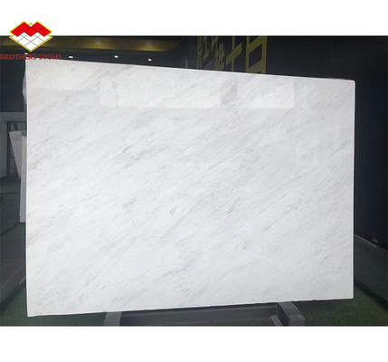 Tejas de panel de pared de piedra pulida de mármol de Thassos blanco para diseño de hotel moderno