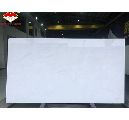 Tejas de panel de pared de piedra pulida de mármol de Thassos blanco para diseño de hotel moderno