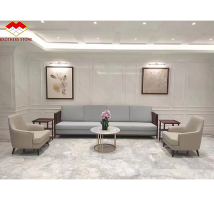 Tejas de panel de pared de piedra pulida de mármol de Thassos blanco para diseño de hotel moderno