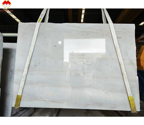 Componente de adorno de grado interior de la losa grande Lavabo Macedonia natural azulejos de suelo de mármol blanco