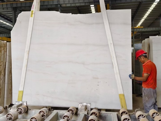 Componente de adorno de grado interior de la losa grande Lavabo Macedonia natural azulejos de suelo de mármol blanco