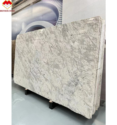 Tejas de piso de pared de isla de cocina de granito blanco de Alaska pulido 60 * 60cm