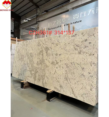 Tejas de piso de pared de isla de cocina de granito blanco de Alaska pulido 60 * 60cm
