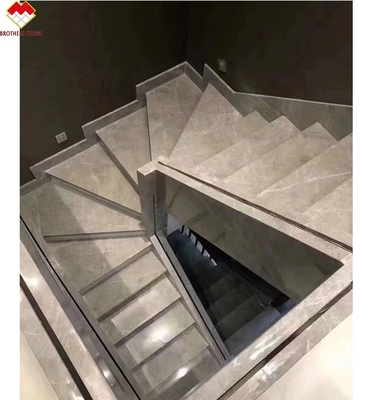 15 escaleras espirales de mármol gris de 18 mm para hogares modernos y fácil instalación