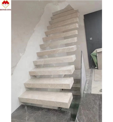 15 escaleras espirales de mármol gris de 18 mm para hogares modernos y fácil instalación
