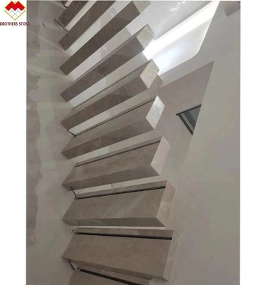 15 escaleras espirales de mármol gris de 18 mm para hogares modernos y fácil instalación