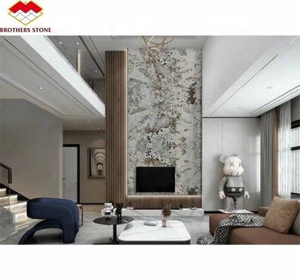 Piedra natural Pandora Mármol Gran pizarra diseños de corte a medida para muros de hoteles modernos