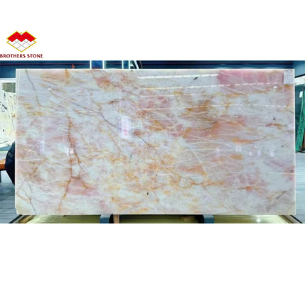 Piedra de mármol de cristal de gran tamaño para diseño de fregadero de baño de hotel moderno de lujo