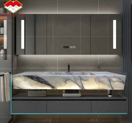 Cubo decorativo de piedra natural Calcatta Viola Cubo de lavado de mármol para baño de lujo