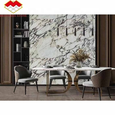 Panel de pared decorativo en mármol de viola afilado Un punto focal impresionante para interiores