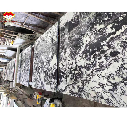 Modernas losas de granito azul pulidas para decoración de hoteles y hogares en Brothers Stone