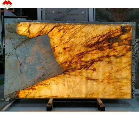 Alpinus Super Cristal de cuarcita blanca exótica Gran losa para el diseño de villas modernas