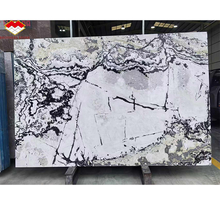 Hoteles y diseño de hogares Gran tabla Panda Blanco Granito Negro Venas Cocinas