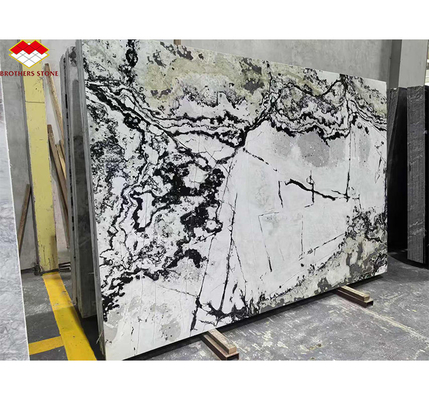 Hoteles y diseño de hogares Gran tabla Panda Blanco Granito Negro Venas Cocinas