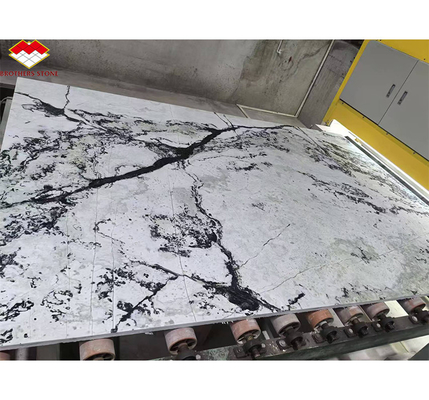 Hoteles y diseño de hogares Gran tabla Panda Blanco Granito Negro Venas Cocinas