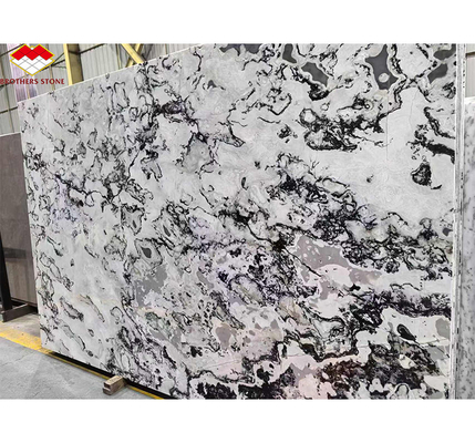 Hoteles y diseño de hogares Gran tabla Panda Blanco Granito Negro Venas Cocinas