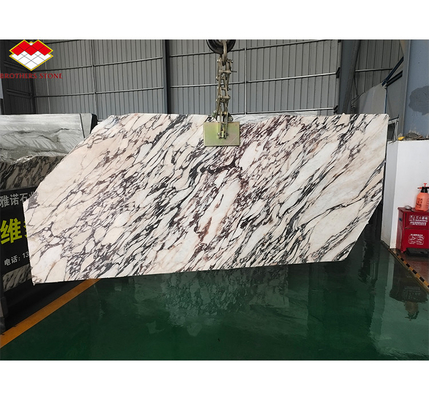 Placas de mármol de Calacatta Viola púrpura moderna para mesas de cocina de la villa en el hotel