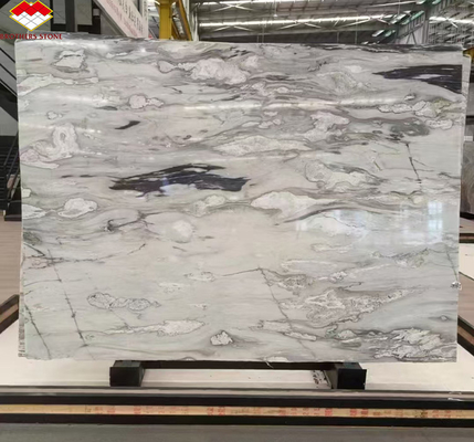 Pintura de tinta moderna de mármol gran pizarra de pared gris afilada y baldosas de escritorio de cocina