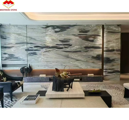 Pintura de tinta moderna de mármol gran pizarra de pared gris afilada y baldosas de escritorio de cocina