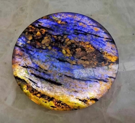 Artículos de mesa de taza de té de diseño moderno con Lumi Stone Onyx Mat retroiluminado Onyx Marble Coasters