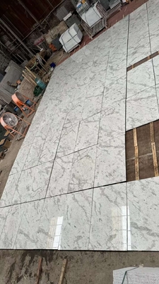 Andrómeda brasileña Losas de granito blanco para encimeras Escaleras de paredes