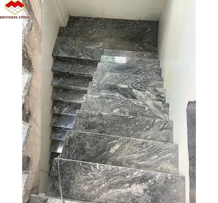 Fantasía natural de granito gris oscuro de losas para escaleras y pisos