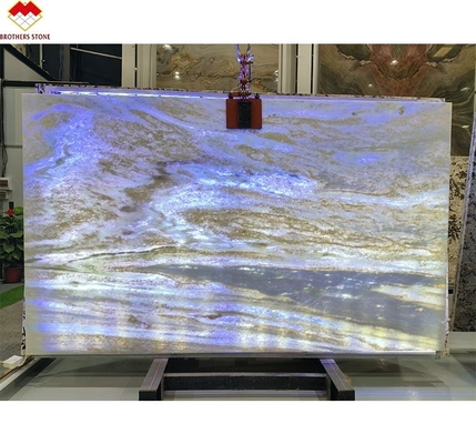 Mejore su cocina y baño con piedra de cuarzo azul claro pulida de Brasil