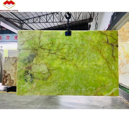 Placas de mármol de ónix de jade verde natural para diseño gráfico moderno y fondo de mesa