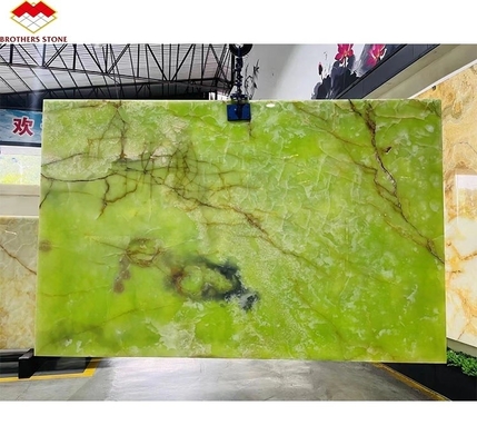Placas de mármol de ónix de jade verde natural para diseño gráfico moderno y fondo de mesa