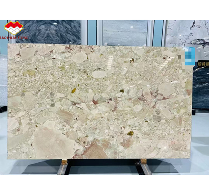Diseño de hotel moderno Monet pulido jardín mármol gran losa para el baño Lavadora de la vanidad