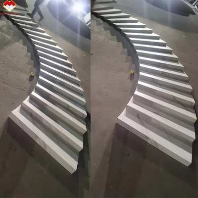 Escaleras de piedra sinterizadas con iluminación led