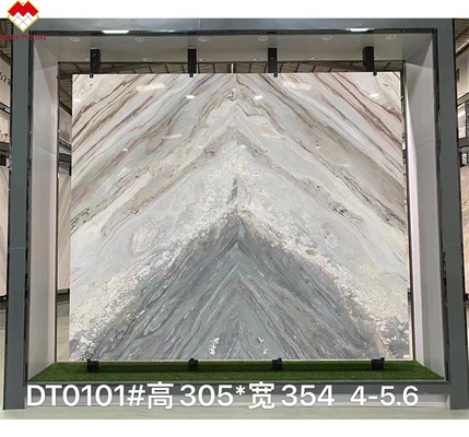 Gran piedra de forma de losa Palissandro Marmol azul para paredes de apartamentos y revestimiento del suelo