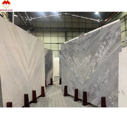 Gran piedra de forma de losa Palissandro Marmol azul para paredes de apartamentos y revestimiento del suelo