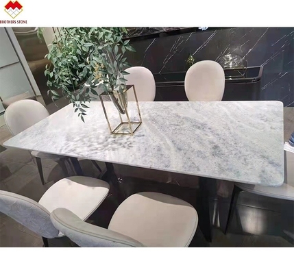 Tamaño personalizado Mesas de trabajo de cuarzo azul retroiluminado Brasil piedra de mármol cristal azul en buen estado