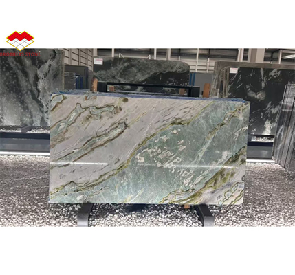 Maldivas Azul de lujo de piedra translúcida pulida Gran pizarra para el hotel de comedor