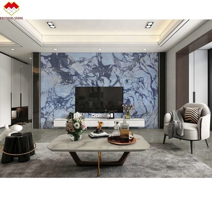 Decoración de hoteles Afyon Violeta Arabescato Venato Losas de mármol con Calacatta / Calcuta