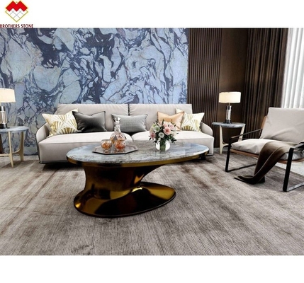 Decoración de hoteles Afyon Violeta Arabescato Venato Losas de mármol con Calacatta / Calcuta