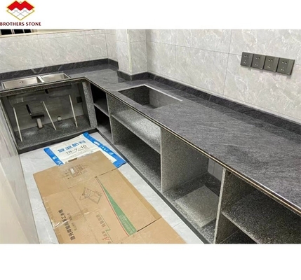 Las baldosas de granito azul Vizag pulidas en estilo moderno para la encimera y el suelo de la cocina